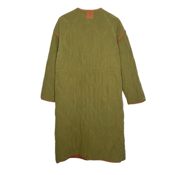 Free People Lush It Duffle Coat Army Green Size XS NEW - Picture 7 of 16